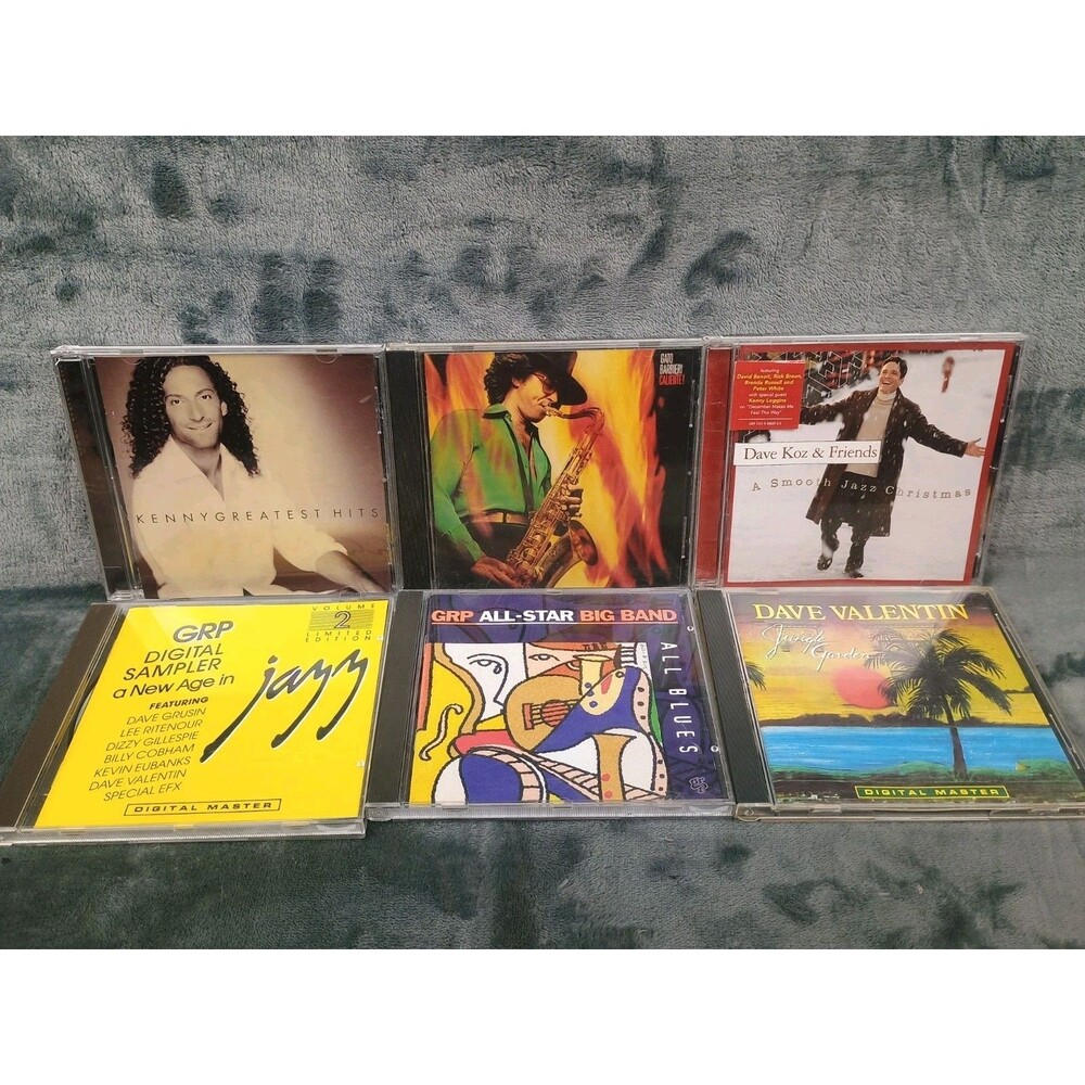 Jazz Pop CD lot 6 Dave Koz Valentin GRP Big Band sampler Kenny G Barbieri Watson
